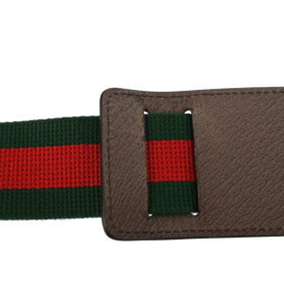 Gucci Shoulder Bag Beige Ebony Brown GG Supreme Leather - Picture 5 of 10